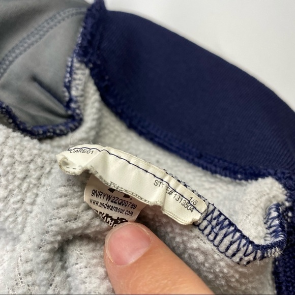 Under Armour Fitted Blue Hooded Zip Sweatshirt XL - Picture 5 of 8